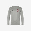 grey long sleeve with dad logo