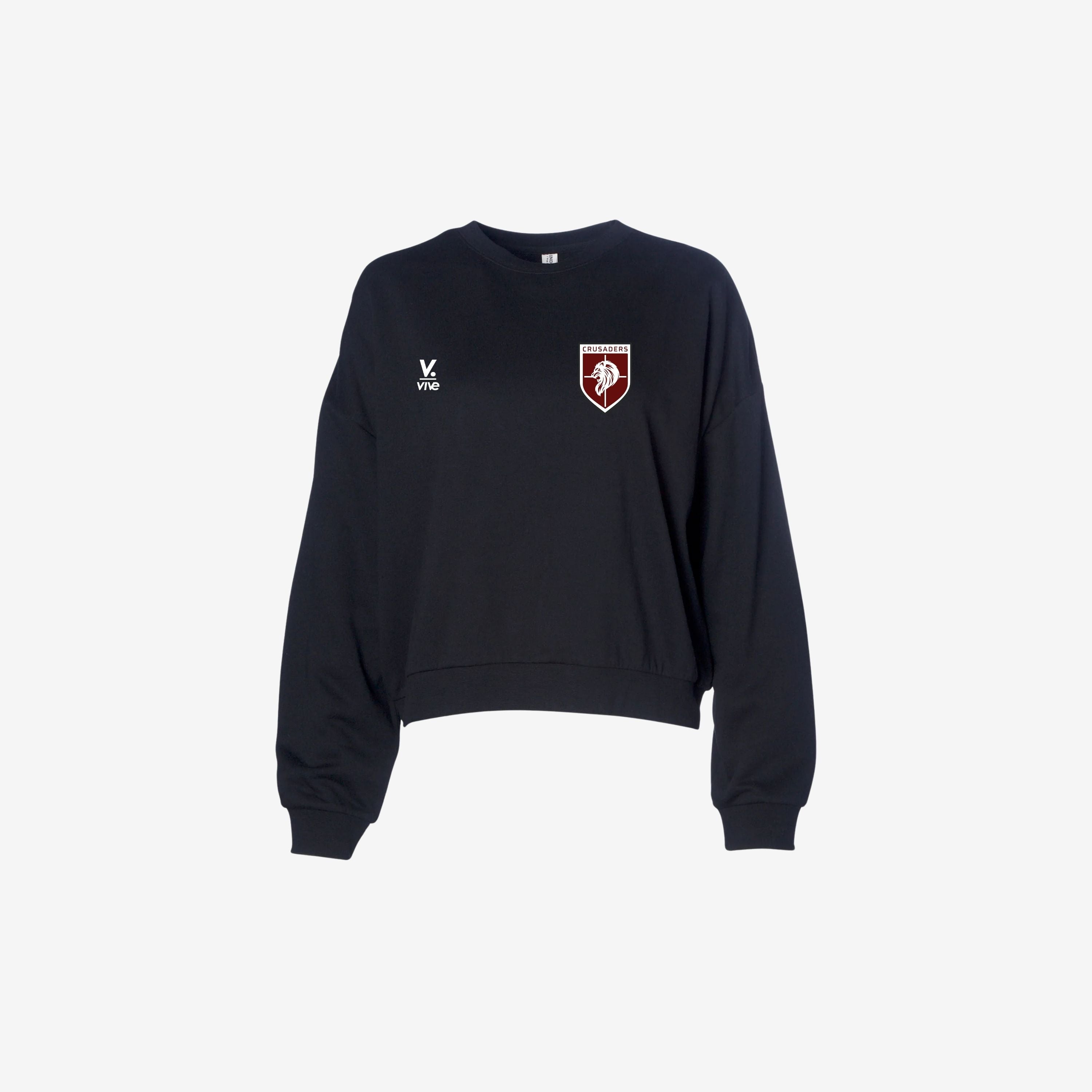 black long sleeve crewneck