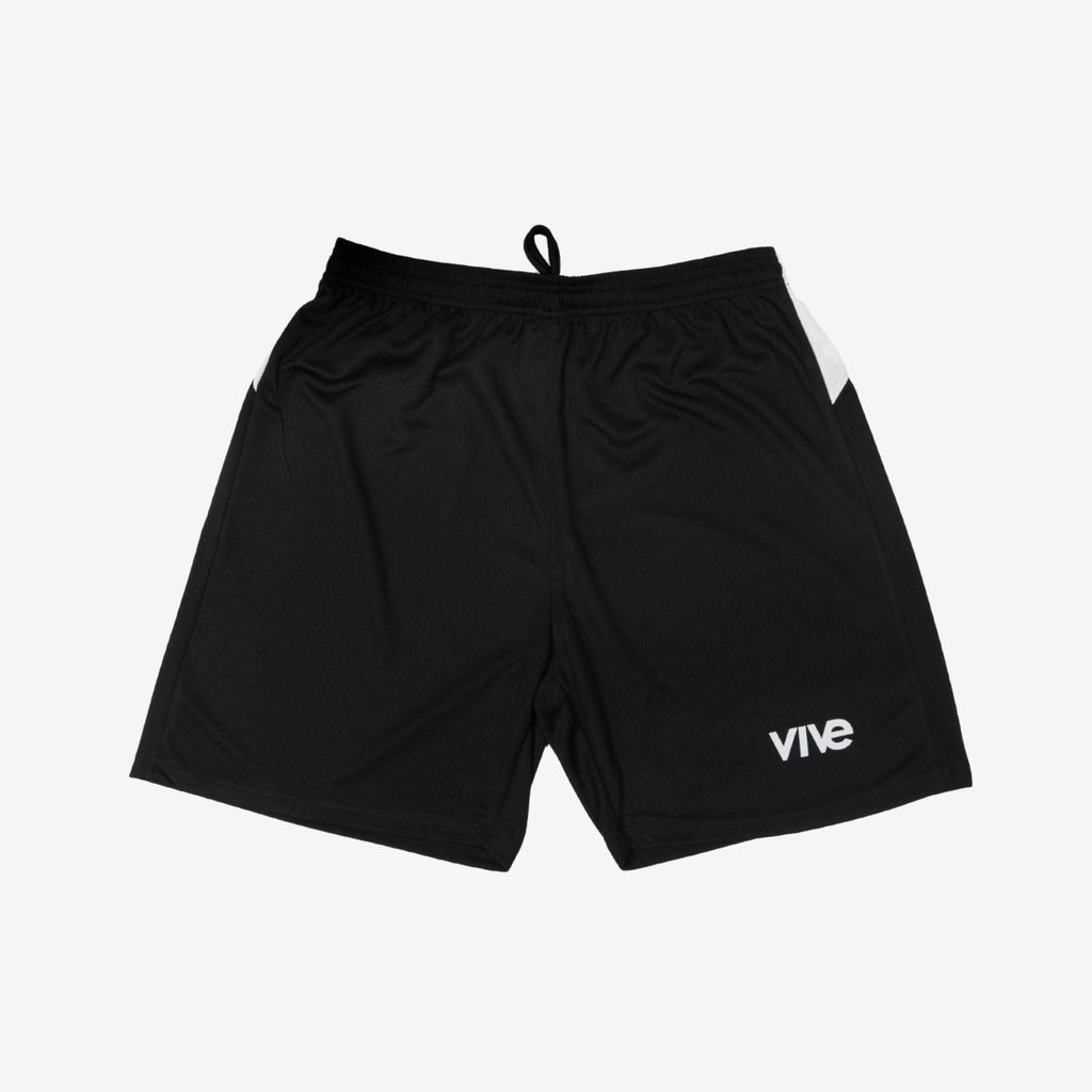 black shorts