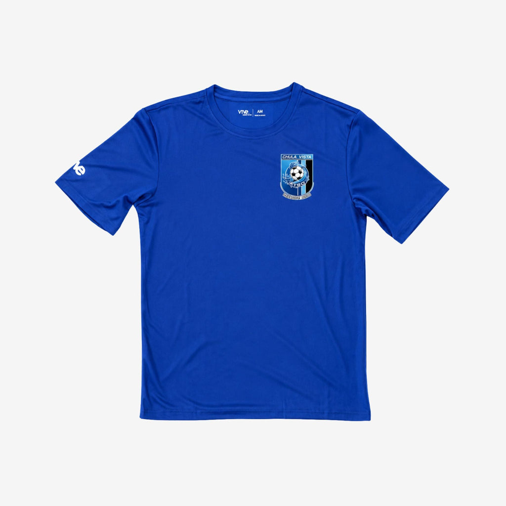 blue athletic tee 