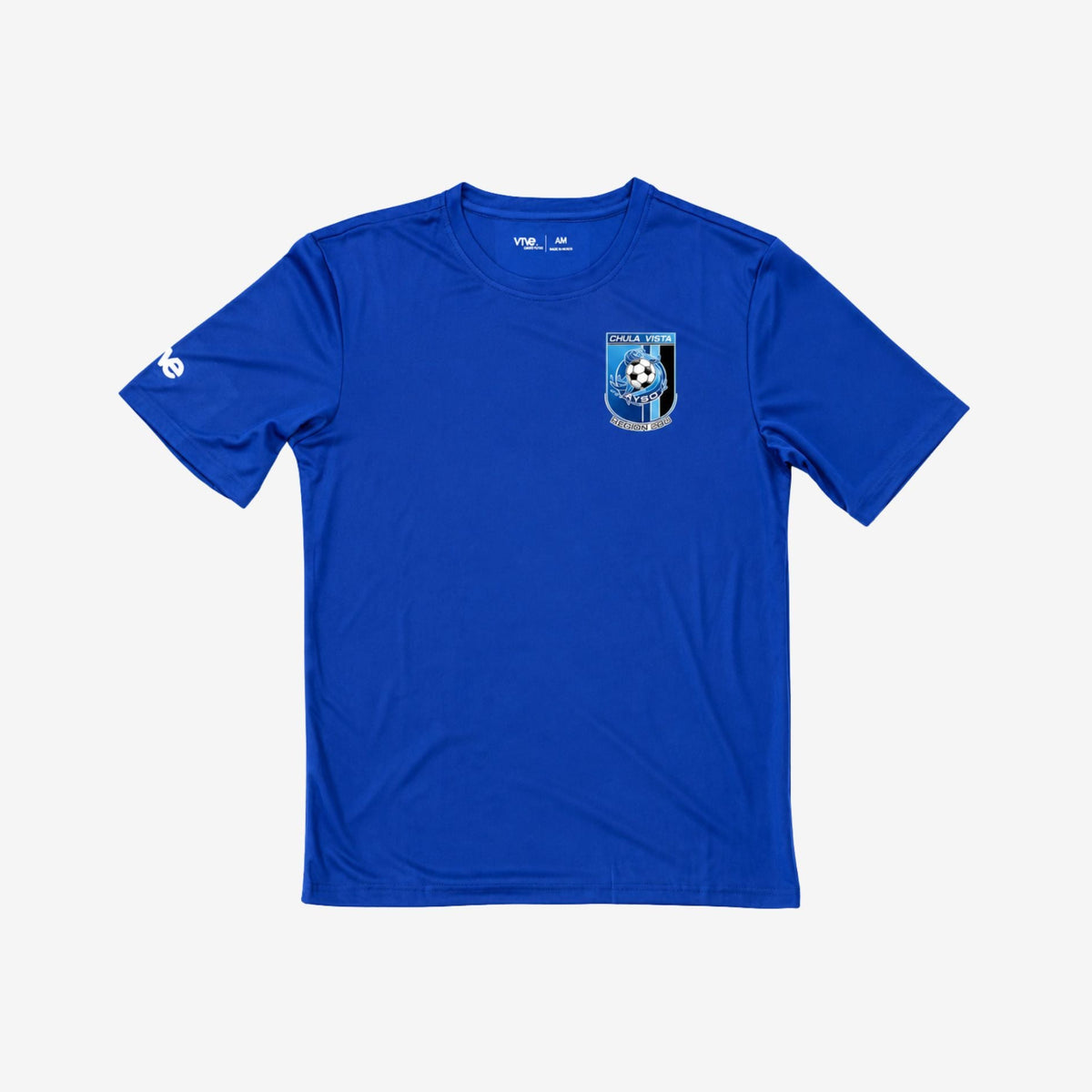 blue athletic tee 