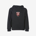 black hoodie with logo