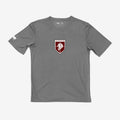 grey tee shirt