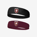 black and maroon headbands 