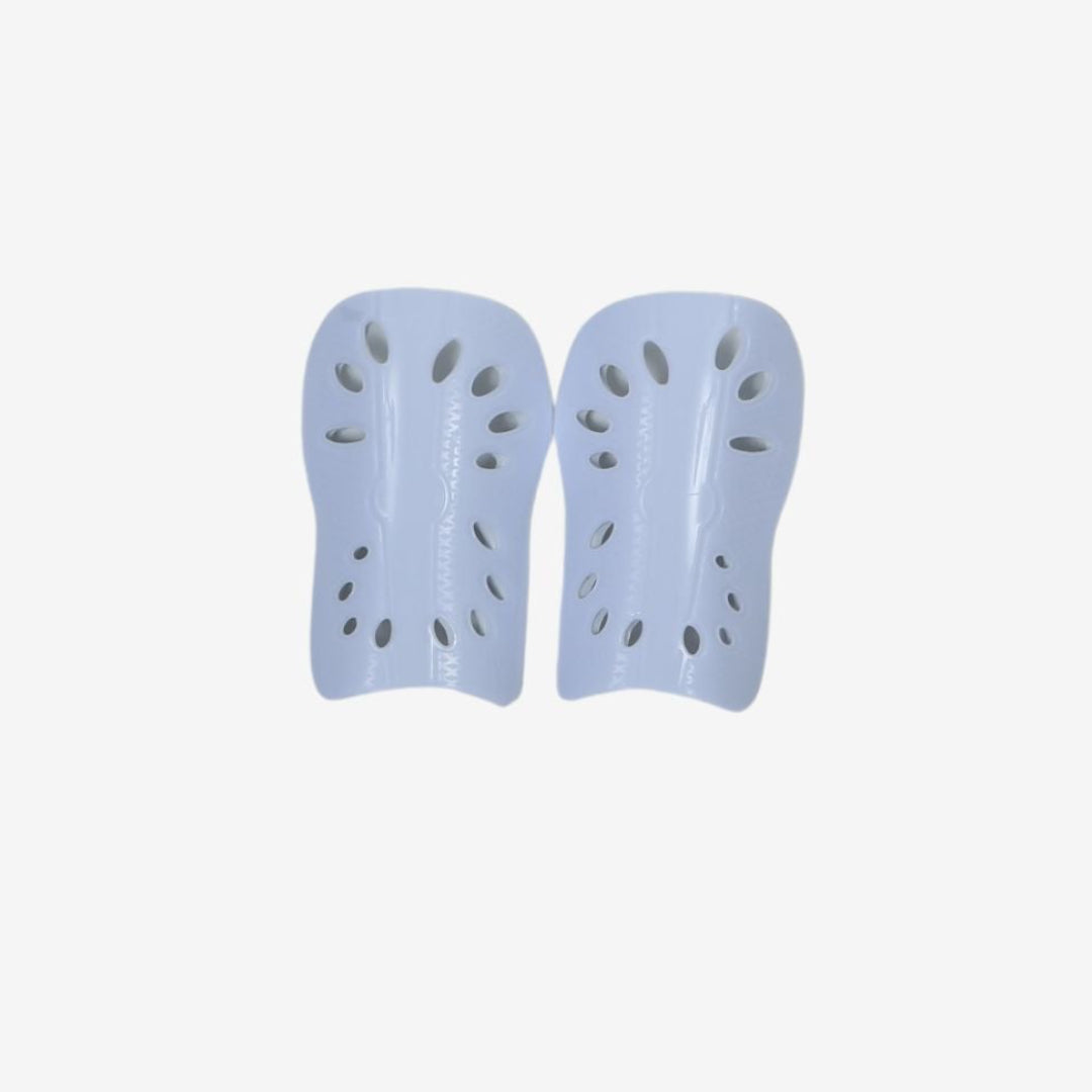 white shin guards 