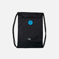 Black drawstring bag