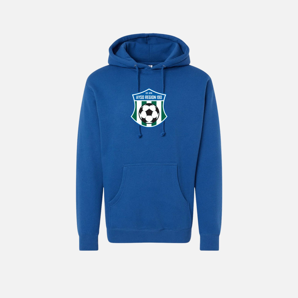 blue hoodie