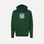 green hoodie
