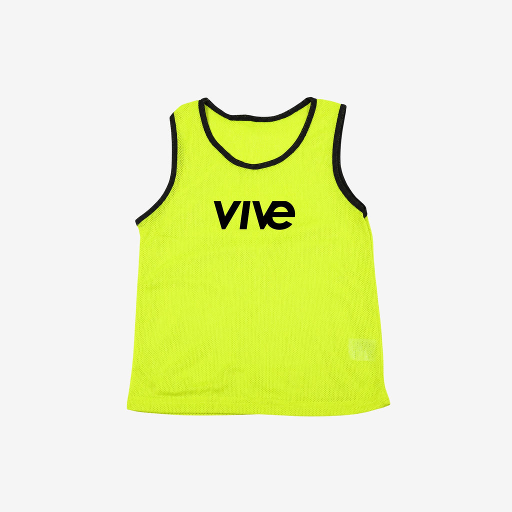 yellow soccer pinnie