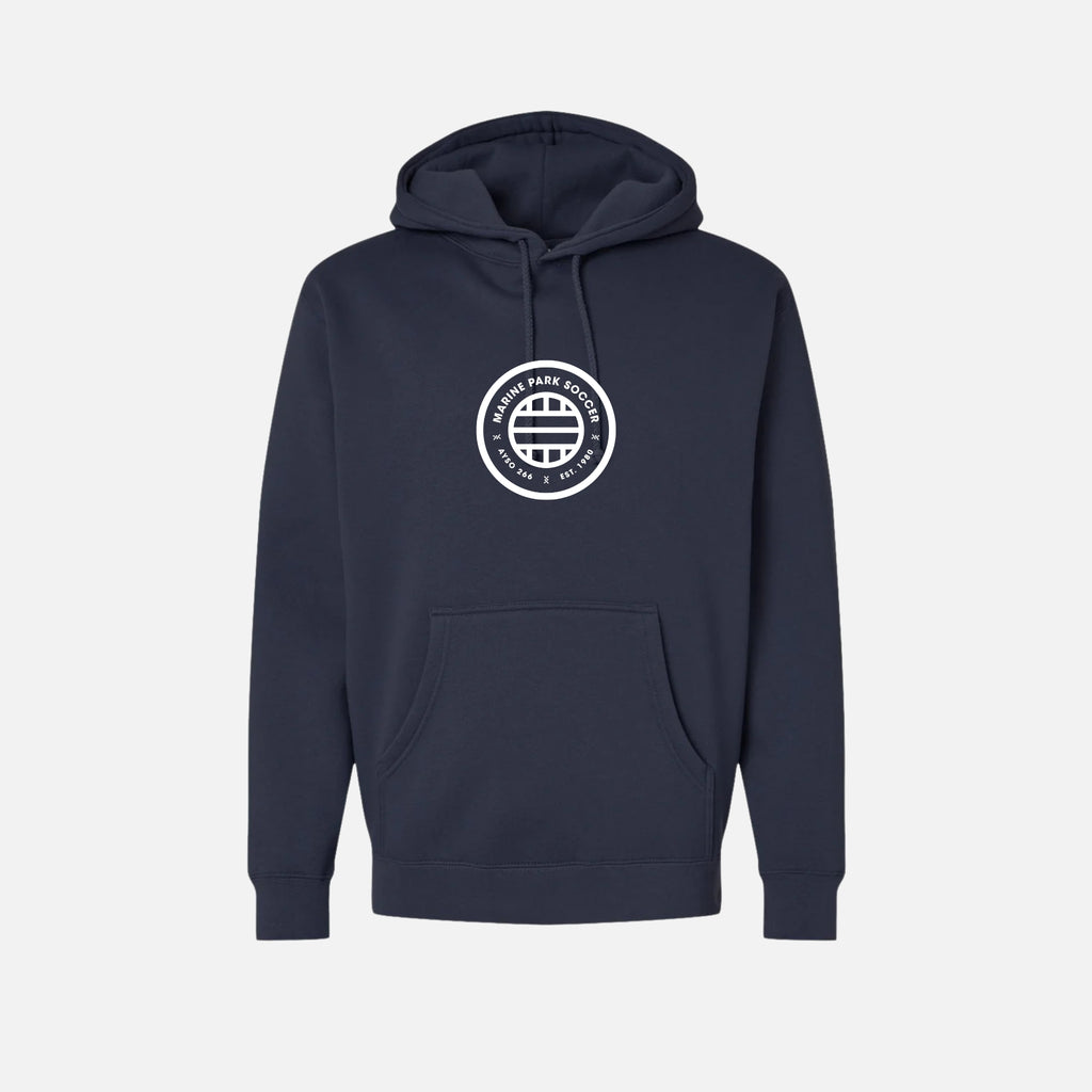 navy hoodie