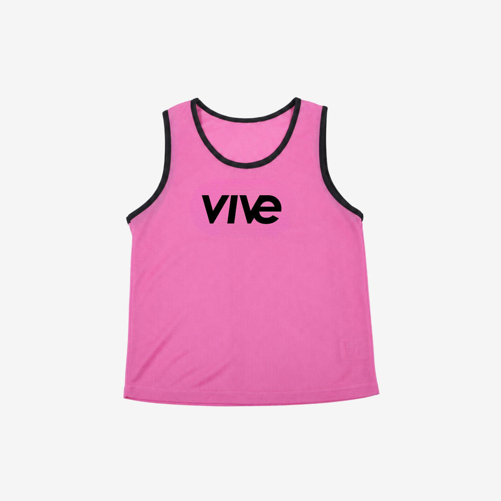 pink soccer pinnie