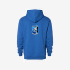 royal blue hoodie back view 