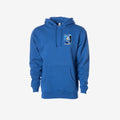 royal blue hoodie with logo