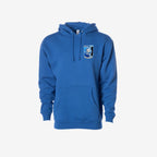 royal blue hoodie with logo