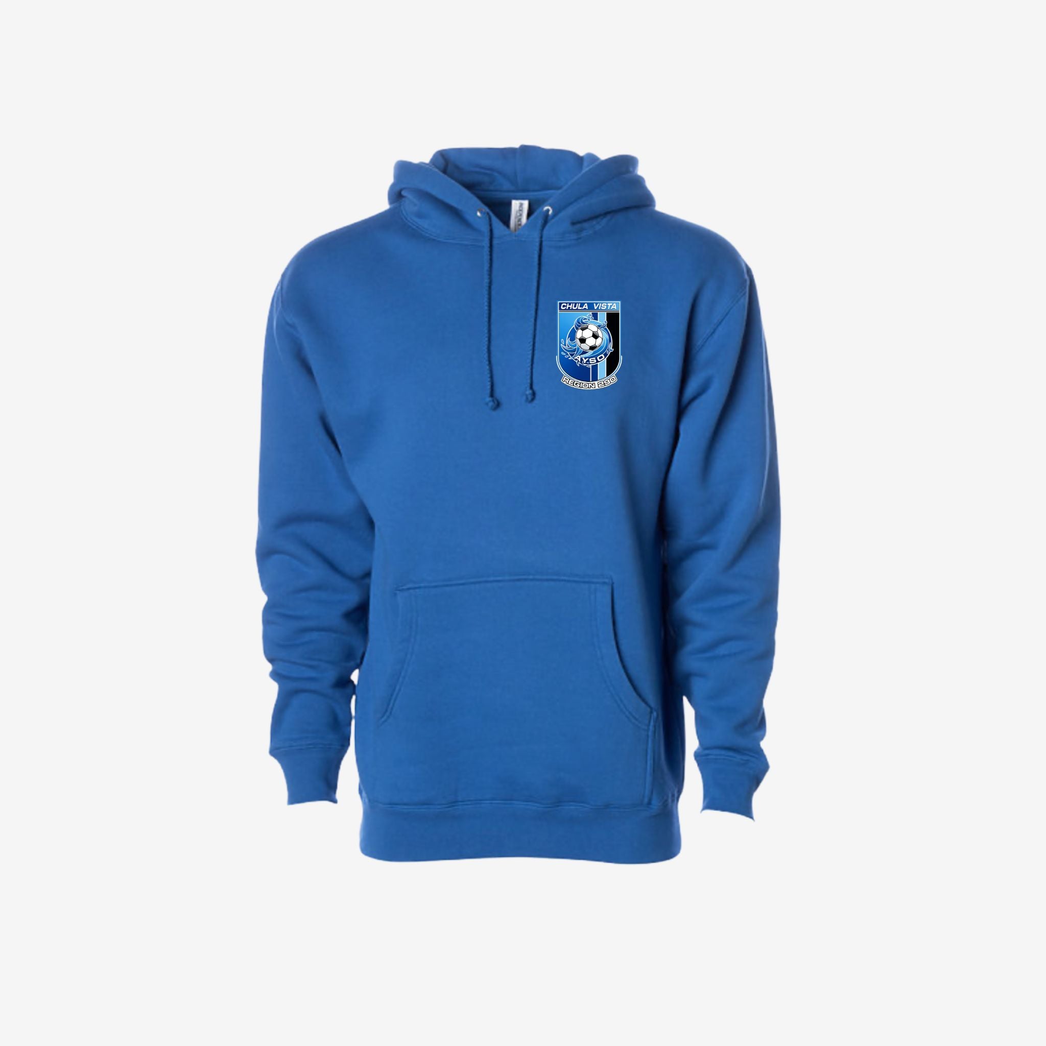 royal blue hoodie with logo