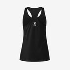 back of black tank top