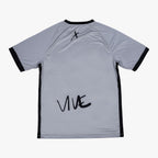 Espejo Soccer Training Jersey back view - Grey color with Black design from Vive