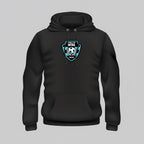 VIVE Create Future black cotton hoodie with Intra FC logo on chest. Features a drawstring hood and front pouch pocket.