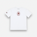 VIVE Create Future Crusaders white Core-Tech training jersey with maroon club logo and short sleeves