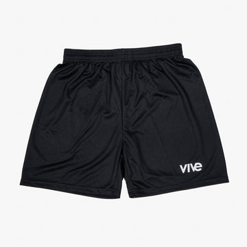 Speed Soccer Athletic Shorts - Black color with white lettering from VIVE