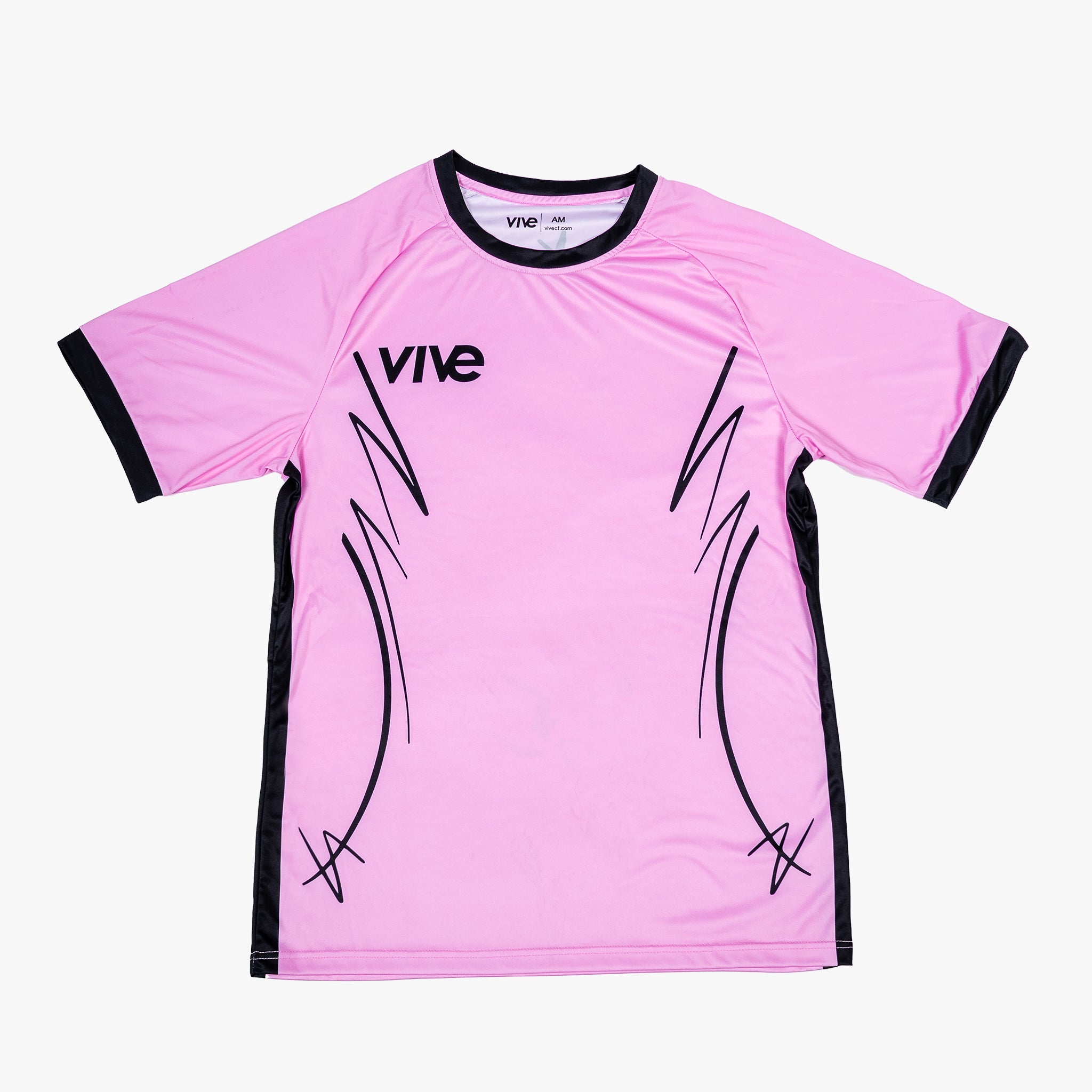 Espejo Soccer Training Jersey - Pink color with Black design from Vive