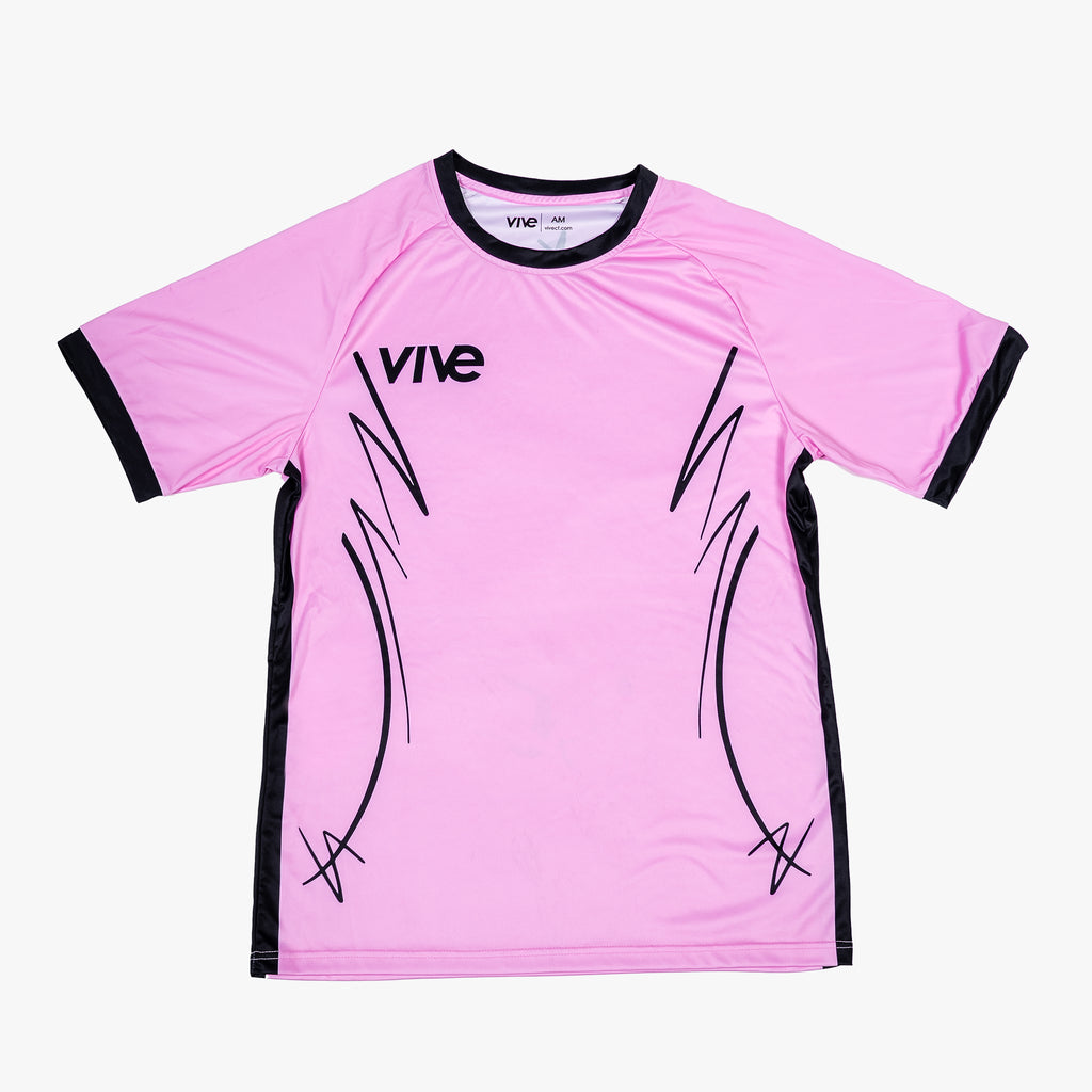 Espejo Soccer Training Jersey - Pink color with Black design from Vive