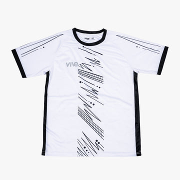 Flashes Soccer Jersey - White and Black color design from VIVE