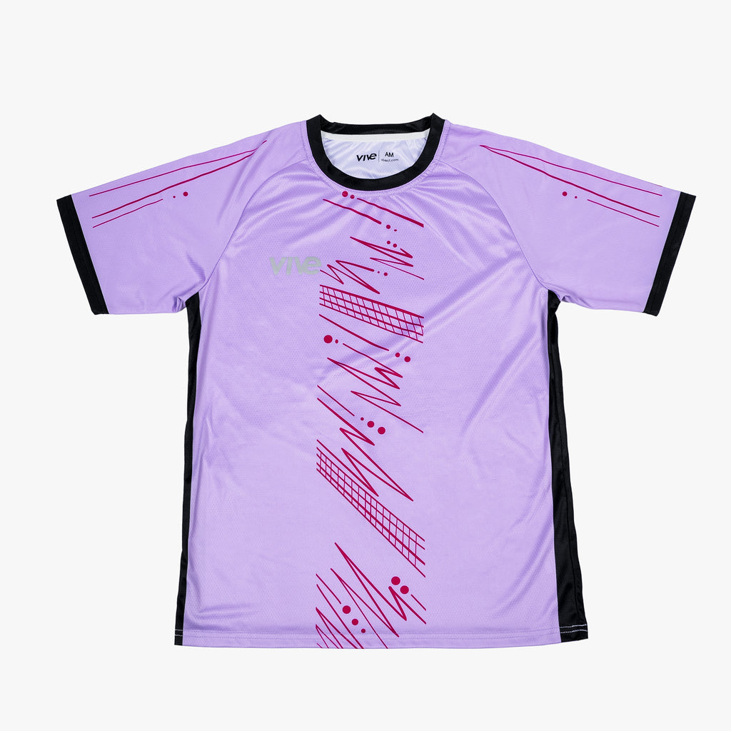 Flashes Soccer Jersey - Purple and Black color with red design from VIVE