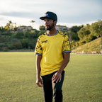 Logo Snapback Hat soccer player - Black with White lettering from VIVE