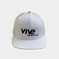 Logo Snapback Hat - White with Black lettering from VIVE