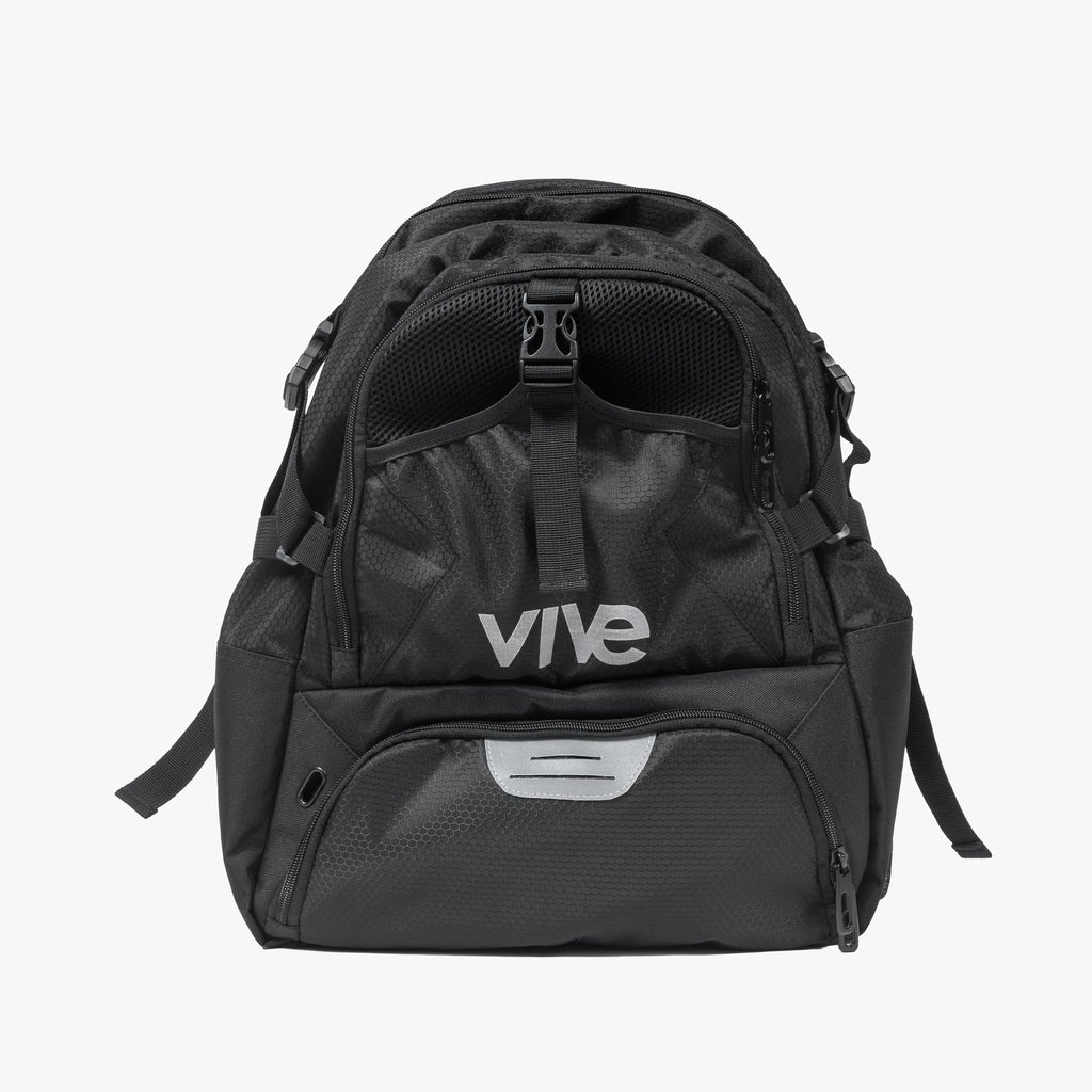 Ultimate Soccer Backpack - Black with Silver lettering from Vive