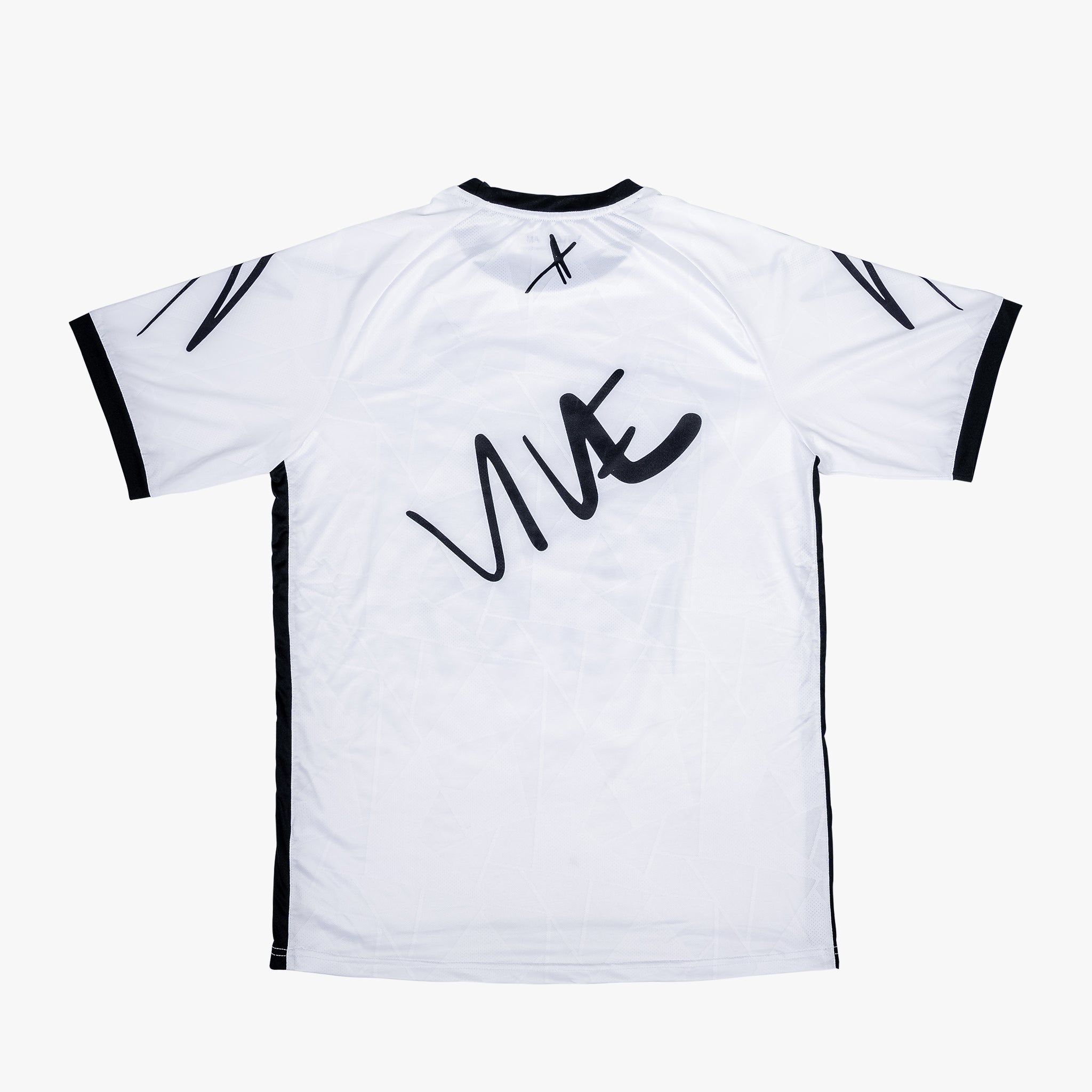 Ultimate Soccer Jersey Los Angeles back side view - White color with Black lettering from VIVE